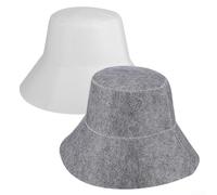 Unisex Felt Sauna Hats for Heat Protection & Moisture Absorption, Breathable Steam Bath Cap for Russian Banya & Shower, Essential Spa Accessories (2 Pack)(2 Pack(2 Pac(2 Pa(2 P(2 (2((C)