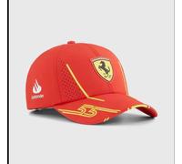 Unisex Ferrari Sports Hat: Car Logo Denim Orange Casual Trucker Cap