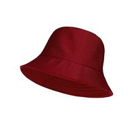 Unisex Fisherman Summer Festival Union Jack UK Flag Cotton Bucket Hat (One Size, Red)