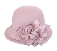 Unisex Flower Felt Derby Hat Woman Halloween Carnivals Party Hat Foldable Fisherman Cap Festival Gifts For Girlfriend Fisherman For Woman Sunproof Colorful Unisex Cloth Breathable Hats Teens