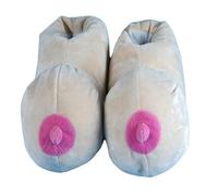 Unisex Funny Slipper Novelty Gag Young Adult Gifts Soft Slipper For Unisex-adult Funny Reproductive Organ Modeling (Nude Pink, One Size)