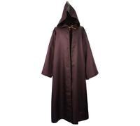 Unisex Galactic Warrior Cape, Halloween Costume Hooded Cape, Red Wizard Robe, Cape, Long Sleeve Coat, Renaissance Cape Jacket, Gothic Capelet, Medieval Fancy Dress for Adults, Halloween Party