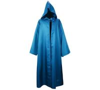 Unisex Galactic Warrior Cape, Halloween Costume Hooded Cape, Red Wizard Robe, Cape, Long Sleeve Coat, Renaissance Cape Jacket, Gothic Capelet, Medieval Fancy Dress for Adults, Halloween Party