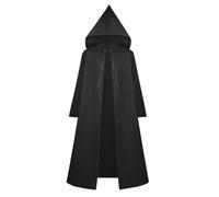 Unisex Galactic Warrior Cape, Halloween Hooded Cape Adult Wizard Robe Cape Cosplay Coat Renaissance Cape Jacket Gothic Gown Medieval Fancy Dress Uniform for Adults Halloween