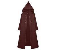 Unisex Galactic Warrior Cape, Halloween Hooded Cape Adult Wizard Robe Cape Cosplay Coat Renaissance Cape Jacket Gothic Gown Medieval Fancy Dress Uniform for Adults Halloween