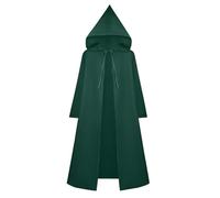 Unisex Galactic Warrior Cape, Halloween Hooded Cape Adult Wizard Robe Cape Cosplay Coat Renaissance Cape Jacket Gothic Gown Medieval Fancy Dress Uniform for Adults Halloween