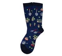Unisex Gardener Herbs Plants Novelty Dark Blue Socks One Size UK 6-11 EU 40-46