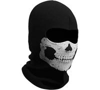 Unisex Ghost Print Balaclava Mask Ghosts Skull Full Face Mask Windproof Ski Mask Motorcycle Face Masks for Men Women Balaclavas Black