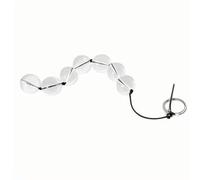 Unisex Glass Anal Beads Plug Smooth Crystal Balls Butt Plug Adult Erotic Toys with Finger Loop for Men Women Couple