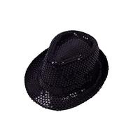 Unisex Glitter Sequins Hat Cap Women Performance Show Hat Men Charm Dance Use Jazz Hat