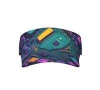 Unisex Golf Sun hat, Circuit Board Python Adult Baseball Cap, Daily wear, Outdoor Activities, Adjustable Outdoor Hollow top hat, Black