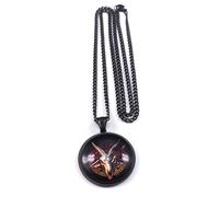 unisex Gothic Inverted Pentagram Star God Bull's Goat Head Pendant Necklace Satan Mysterious Lucifer Necklaces Jewelry