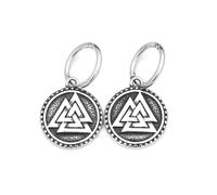 unisex gothic necklace Nordic Vikings Valknut Rune Earrings Viking Trinity Amulet Earrings For Men Women Fashion Jewelry Gift Wholesale congratulations gifts