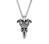 unisex Gothic Nordic mythology Satan skull necklaces for men Punk devil Baphomet skeleton pendant male Vikings jewelry gifts Jewelry Accessories