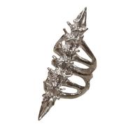 Unisex Gothic Thorn Bone Rings Alloy Jewelry Skeleton Theme Finger Accessory Alloy Texture Suitable for Various Occasion Gothic Skeleton Rings