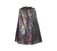 Unisex Gothic Tulle Cape Steampunk Cobweb Printed Cloak Mens Womens Medieval Colorful Cape Victorian Lace Up Cloaks Renaissance Mid-Length Poncho Halloween Cosplay Bridal Costume Accessory