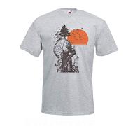 Unisex Grey Hangover Alan Human Tree Junk Food Movies T-Shirt Grey