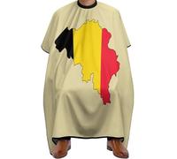 Unisex Hair Colouring Cape, Belgian Map Flag, Hairdressing Gown Waterproof Hair Cutting Cape for Men Women Salons