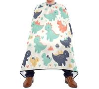 Unisex Hairdressing Cape, Cute Dinosaur, Hairdressers Gown Personalised Hair Colouring Cape for Haircut Hairdresser Coloring