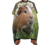 Unisex Hairdressing Cape, Cute Guinea Pigs Animal, Hair Cutting Gown Professional Hair Dye Cape for Men Coloring Women