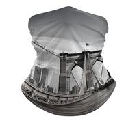 Unisex Half Face Headwear, Headband Brooklyn Bridge Windproof Neck Gaiter for Men Outdoor Skiing