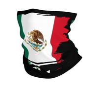 Unisex Half Face Scarf,Vintage Mexico Mexican Flag,Balaclava Multifunctional Neck Gaiter for Running Women Workout 26X30cm