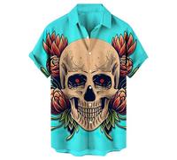 Unisex Halloween Skeleton Tracksuit Set Mens and Womens Skull Bones Printed Long Sleeve 2 Piece Outfit Set Hoodie with Jogging Pants Stay Spooky Shirt Adult Halloween Costumes Mens, L