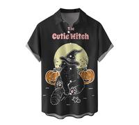 Unisex Halloween Skeleton Tracksuit Set Mens and Womens Skull Bones Printed Long Sleeve 2 Piece Outfit Set Hoodie with Jogging Pants Horror T Shirt Male Halloween Costume, L