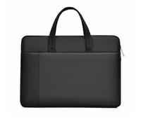 Unisex handbag, lightweight office bag, multi-layer design computer bag, suitable for storing computers, tablets and mobile phones (Black,34 * 24 * 3.5cm/13.3 * 9.4 * 1.3in)
