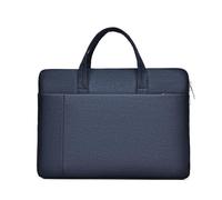Unisex handbag, lightweight office bag, multi-layer design computer bag, suitable for storing computers, tablets and mobile phones (Dark Blue,37 * 27 * 3.5cm/14.5 * 10.6 * 1.3in)