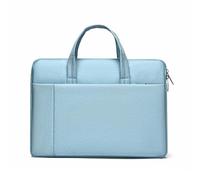 Unisex handbag, lightweight office bag, multi-layer design computer bag, suitable for storing computers, tablets and mobile phones (Light Blue,37 * 27 * 3.5cm/14.5 * 10.6 * 1.3in)