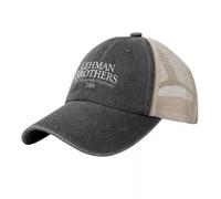 Unisex Hat Sport Casual Baseball Cap Lehman Brothers-Cotton Baseball Cap for Men and Women Adjustable mesh hat with Back Closure Sporty Trucker Style Outdoor Classic