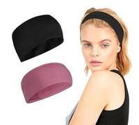 Unisex Headbands for Womens Hair Stretchy Head Band for Doing Workout, Yoga, Makeup, Running Headband - Breathable Hair Band for Sweat-Wicking, Free Size, Polyester
