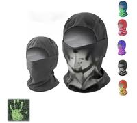Unisex Heat Reactive Balaclava, Temperature Sensitive Color Changing Ski Mask,Winter Windproof Thermal Mask for Skiing Biking (Gray to White)