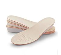 Unisex Height Increase Insoles Soy Fiber Sweat-Absorbent Deodorant Breathable Shoe Pad Inserts Foot Care Pad for Men Women for The Sneakers,Formal Footwear(2.5cm,25.5cm to 28cm)
