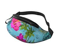 Unisex Hello Hawaii Print Belt Bag, Adjustable Strap Waist Bag Crossbody Bag for Travel Hiking Sports