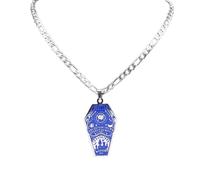 unisex Hip Hop Vampire Coffin Pendant Necklace Divination Ouija Board Necklaces Gothic Punk Rock Casket Jewelry