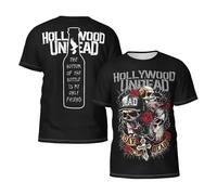 Unisex Hollywood Music Undead Rap Rock Band T-Shirts Crewneck Tees Short Sleeve Cool Regular Fit, Fashionable Prints, Ideal Summer Casual Tops, S to 3XL