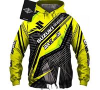 Unisex Hoodies Pull Over Sweatshirts 3D for S.u.z.u.k.i Print Hooded Tops Casual Long Sleeve Motorcycle Hoodie Sports Jumpers with Pockets-D||XXL