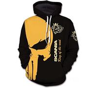Unisex Hoodies Pull Over Sweatshirts 3D for SCANIA Print Hooded Tops Casual Long Sleeve Motorcycle Hoodie Sports Jumpers with Pockets-E||4XL