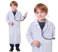 Unisex Hospital Doctor's Coat Costume for Kids Height 134-146cm (L)