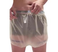 Unisex Incontinence Knickers,Oversized Leakproof Underwear,Hospital Adult Diaper Covers,Washable Plastic Knickers,Reusable Shower Waterproof Underwear,Paralysis Leak-Proof Care Pants