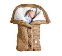 Unisex Infant Swaddle Blankets Soft Thick Fleece Knit Knitting Covers Baby Girls Boys Stroller Wraps,Fleece Lined Baby Footmuff, Windproof Pram Footmuffs Fit for Pushchairs Strollers Prams Buggy