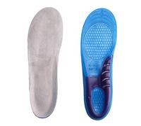 Unisex Insoles for Women/Men, Thickened Silicone with High Elasticity Buffer Cushioning, Non-Slip, Shoe Pad Shoe Insoles for Everyday / Work (Blue, EU 43-46)