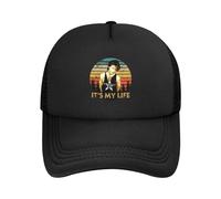 Unisex Jovi Rock Band Bon Baseball Cap Solid Color Mesh Baseball Cap for Men Women Adjustable Breathable Stylish Dad Hat