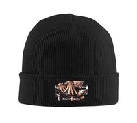 Unisex Jovi Rock Band Bon Beanie Winter Hat with Velvet Applique for Men Women Wonderful Gift for Him/Her