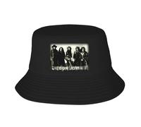 Unisex Jovi Rock Band Bon Bucket Hat Foldable & Portable Double-Layer Bucket Hat A Must-Have for All-Season Versatile Outdoor Travel