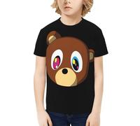 Unisex Kanye Rapper Music T-Shirts Teenager Graphic Summer Tees Multi-Sided Printed Short Sleeve Shirt Multicoloured M