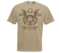 Unisex Khaki NSA Funny US Government Secret Service Spoof T-Shirt [XL]