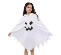 Unisex Kids Ghost Costume, Scary Ghost Dress, Midnight Costume, Girl's Long Lasting Dress Costume for Halloween Christmas New Year Easter